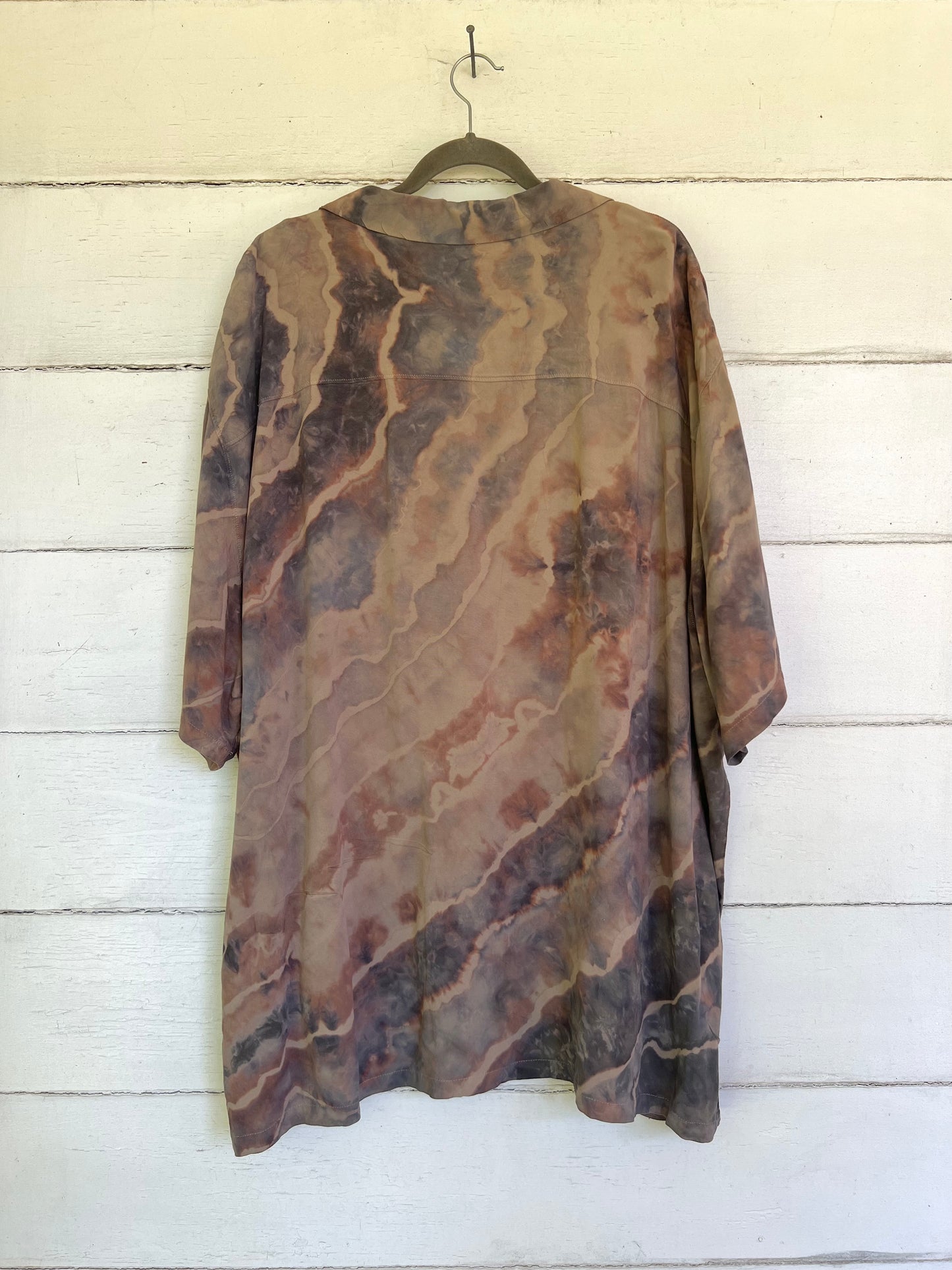 4X-Button Down Summer Shirt