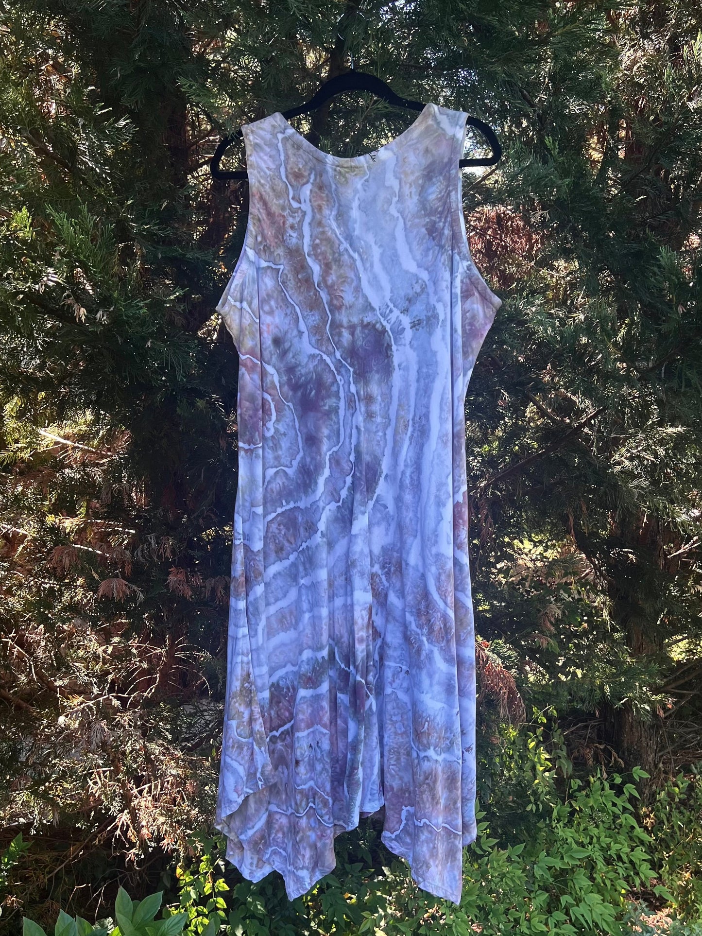 XL-Ice Dyed Flowy Dress