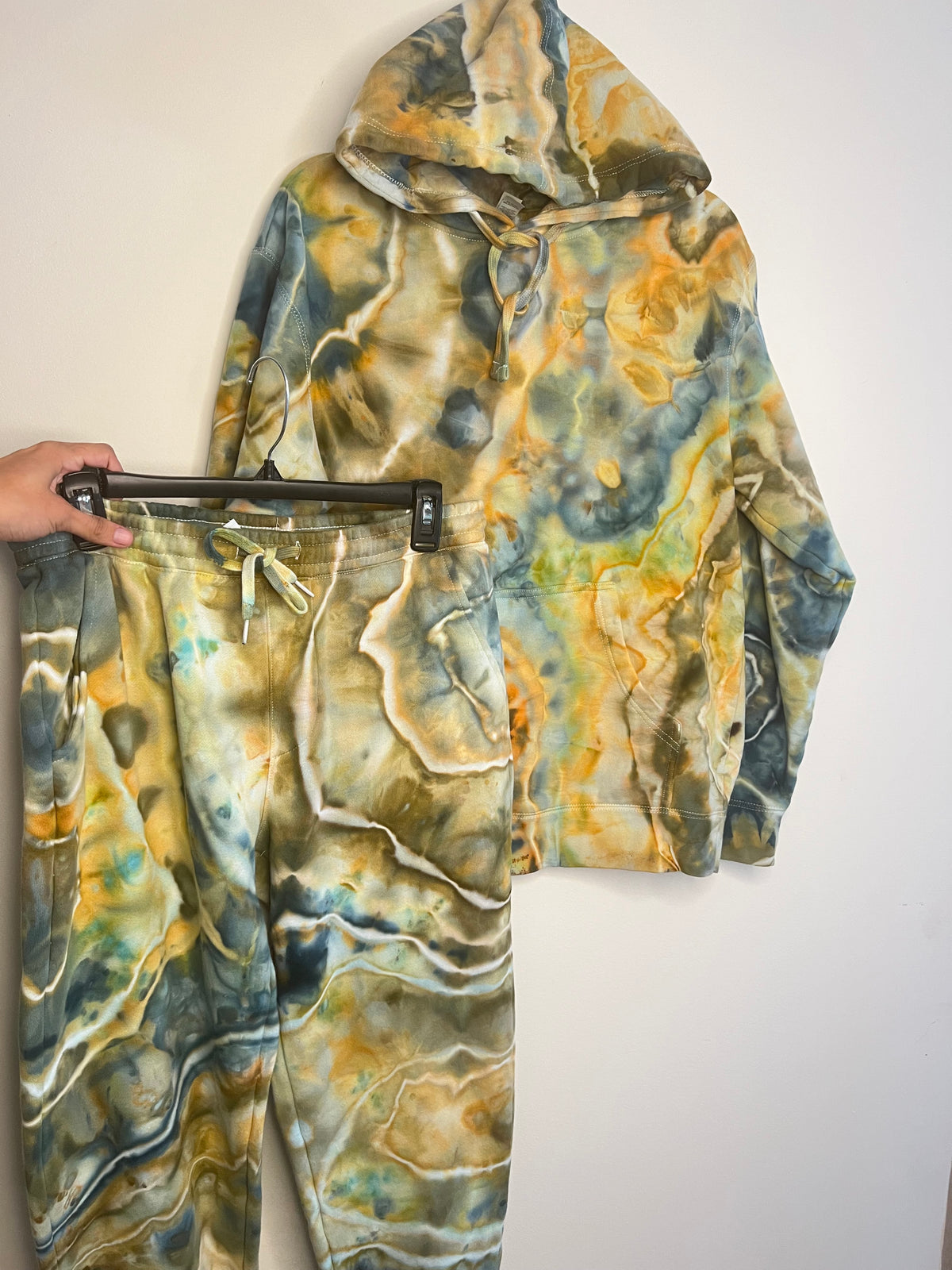 Medium - Golden Daybreak Ice Dyed Hoodie