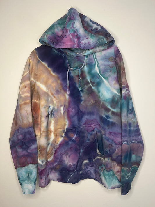 XL - Cosmic Nebula Ice Dyed Hoodie