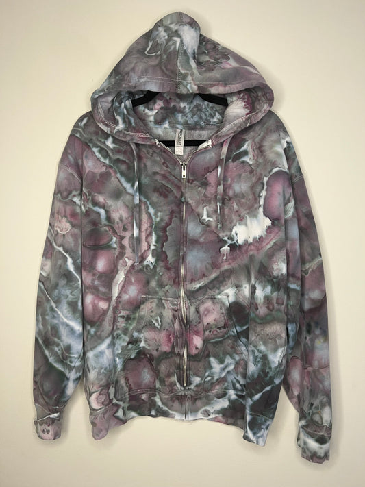 Large - Lost in Space Ice Dyed Zip Hoodie