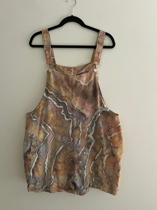 2X - Earth Lover Ice Dyed Short Overalls