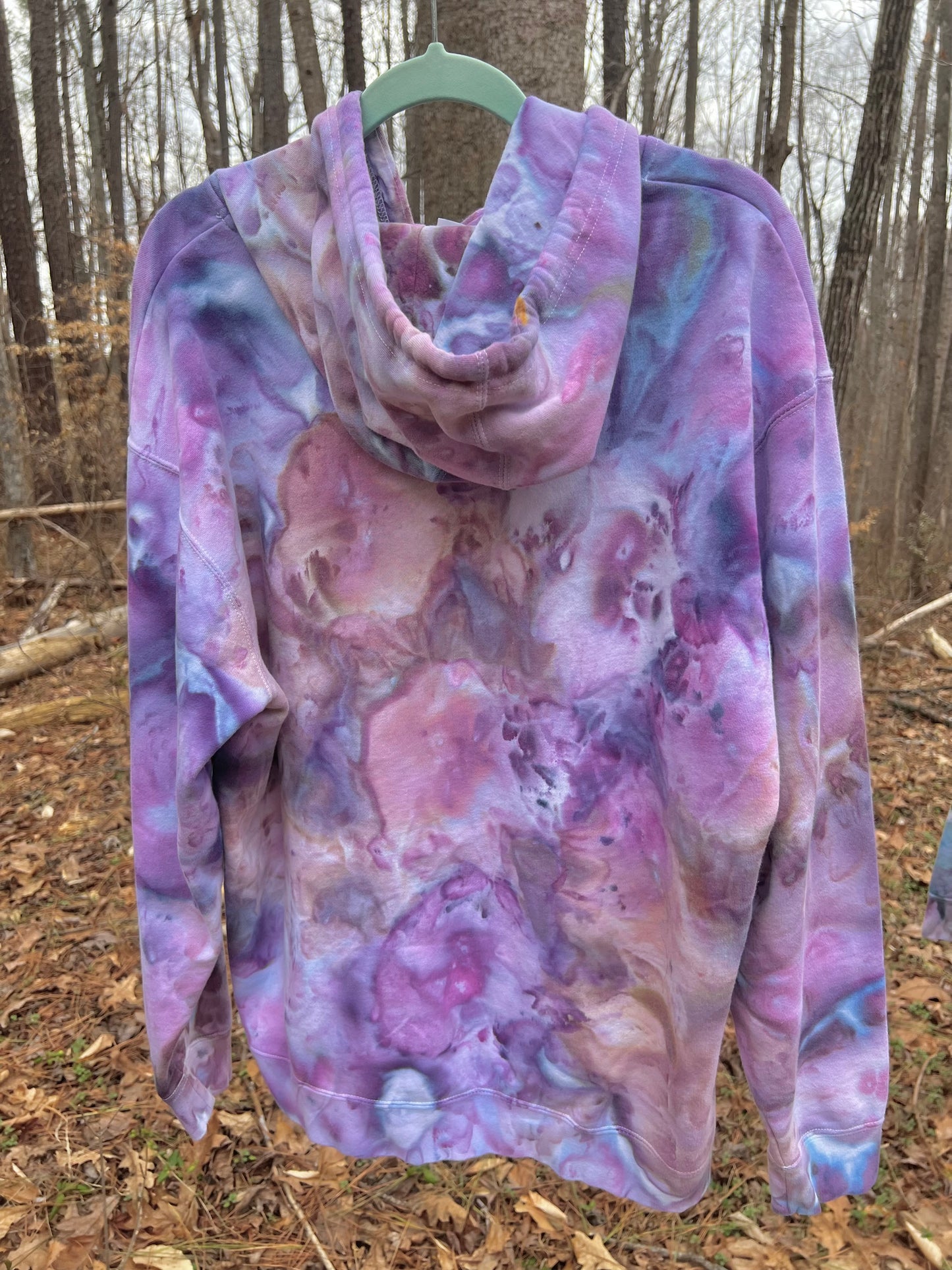 L/XL-Violet Blooms Hoodie