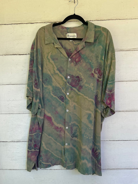 5X-Button Down Summer Shirt