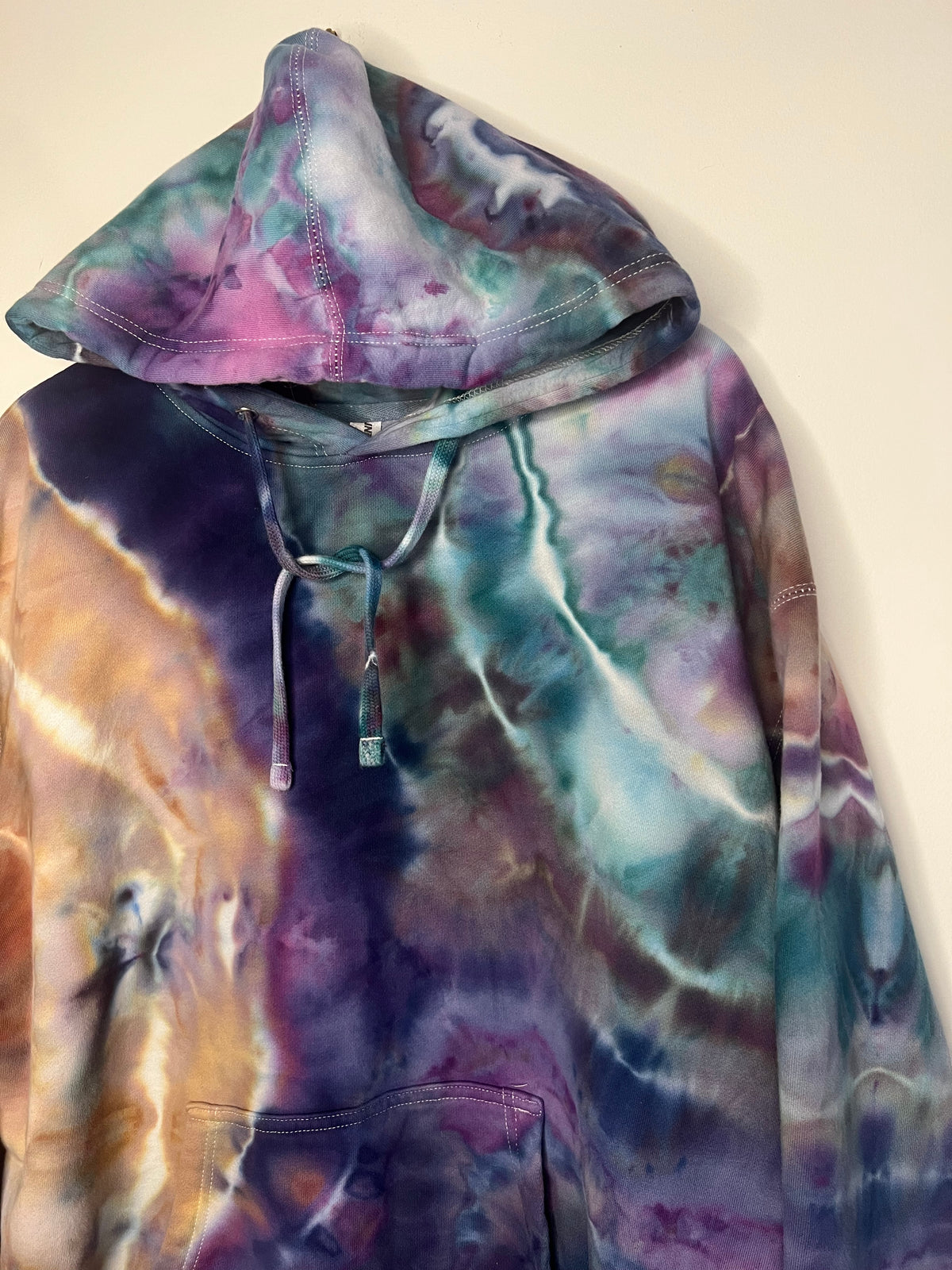 XL - Cosmic Nebula Ice Dyed Hoodie