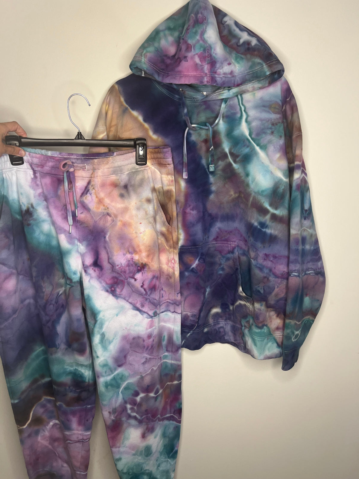 XL - Cosmic Nebula Ice Dyed Sweatpants
