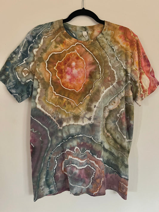 Large Dark Rainbow Geode