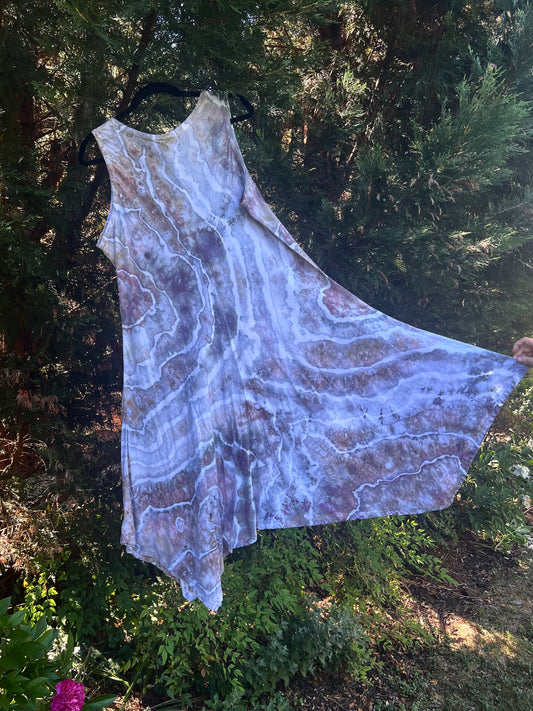 XL-Ice Dyed Flowy Dress