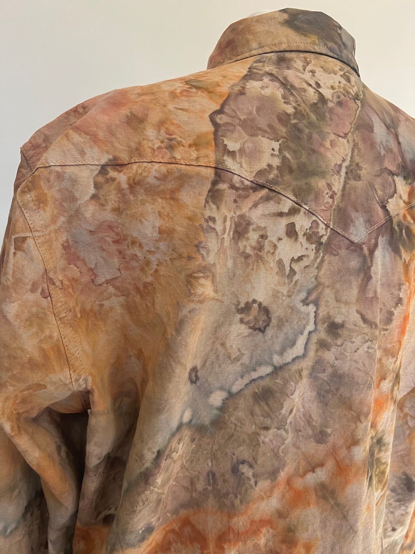 XL-Arizona Agate-Wrangler Pearl Snap