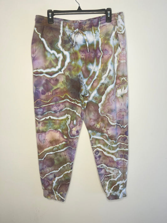 Large - Water Lily Ice Dyed Sweatpants