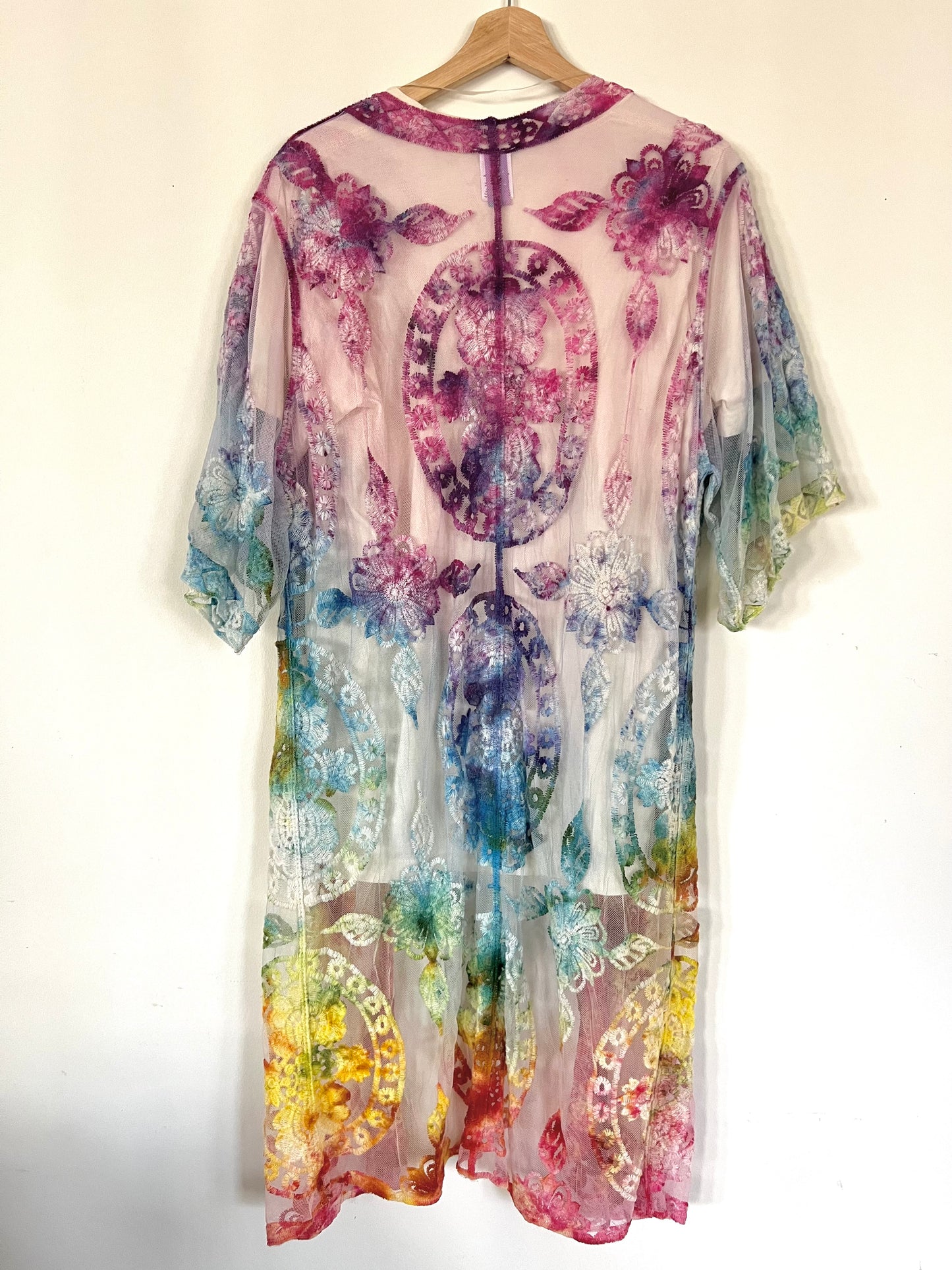 Sm-Med Romantic Rainbow Lace Duster