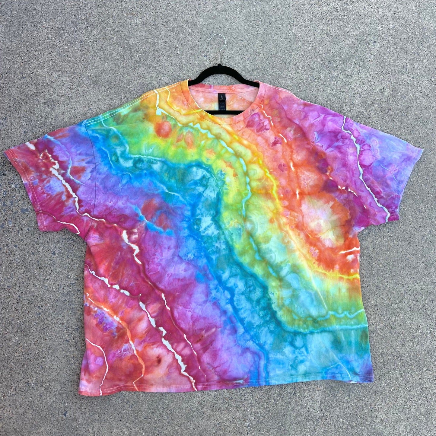 5X - Starburst Rainbow Ice Dyed T-Shirt