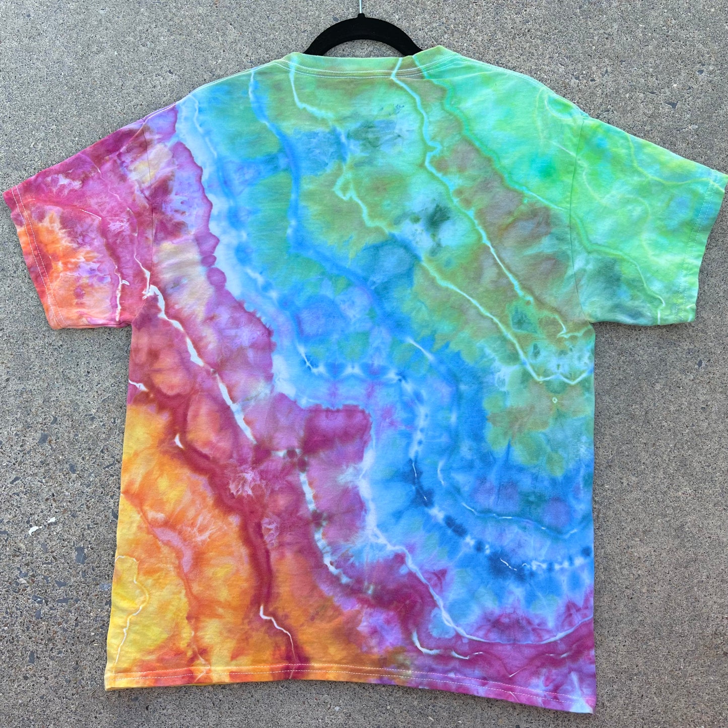 Large - Starburst Rainbow Ice Dyed T-Shirt