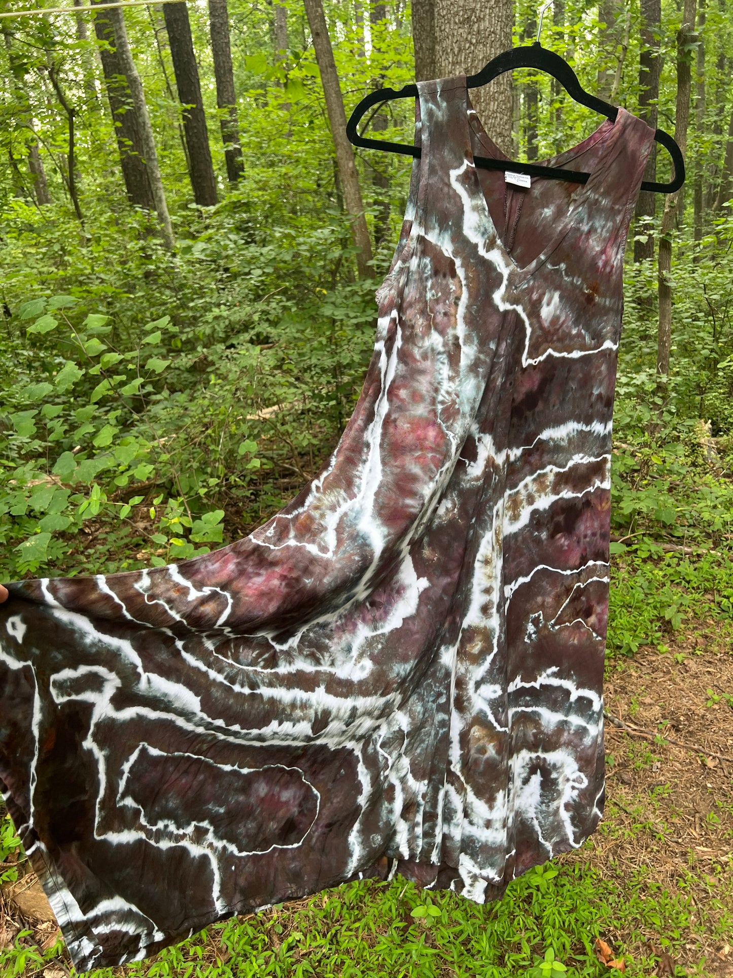 Large - Cleansing Storm Rain Dyed Dress