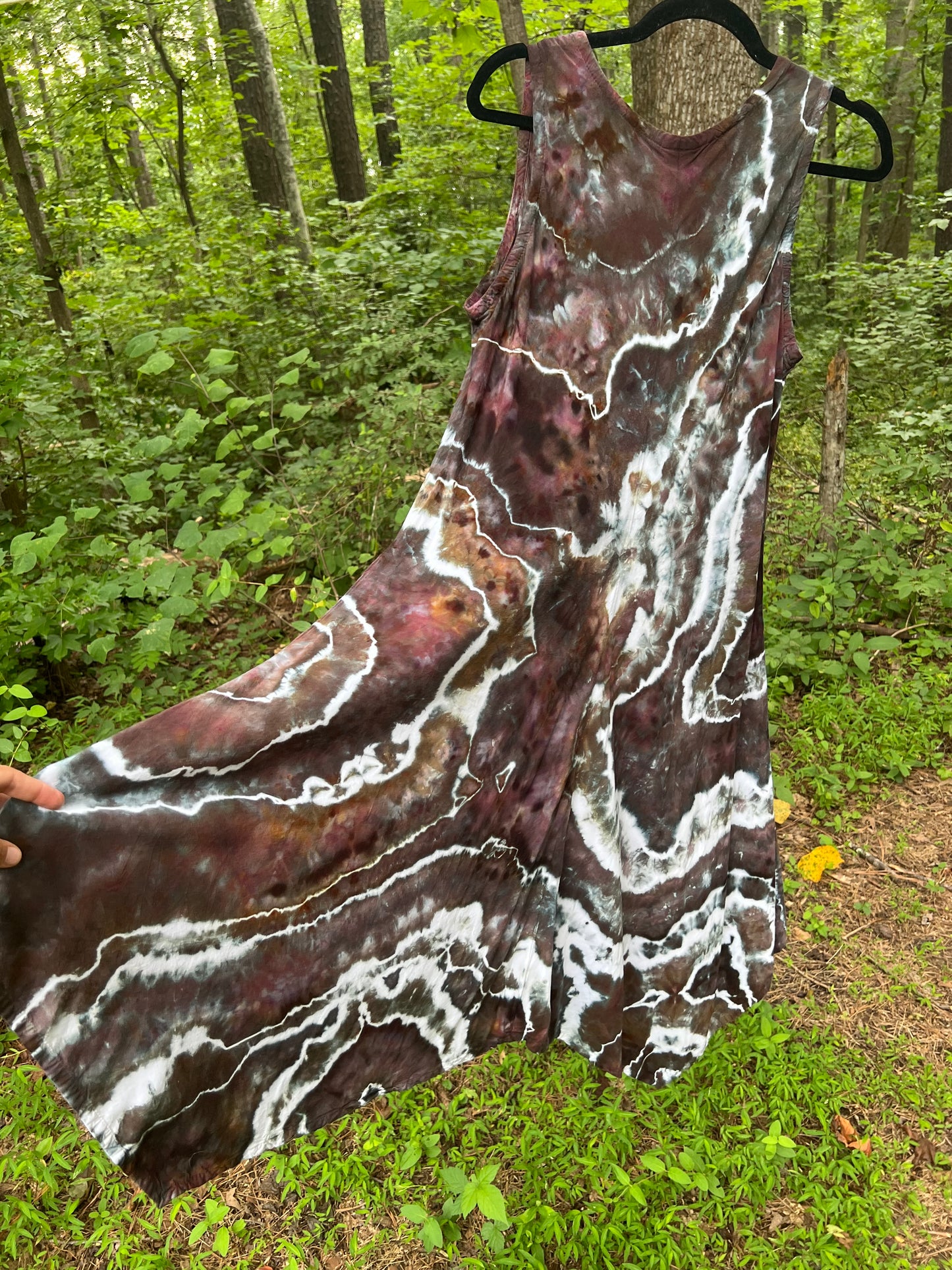 Large - Cleansing Storm Rain Dyed Dress