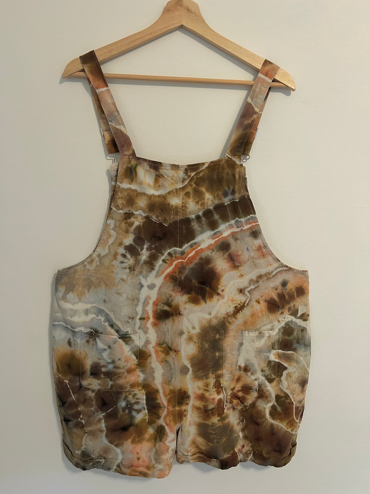XL - Earth Lover Ice Dyed Short Overalls