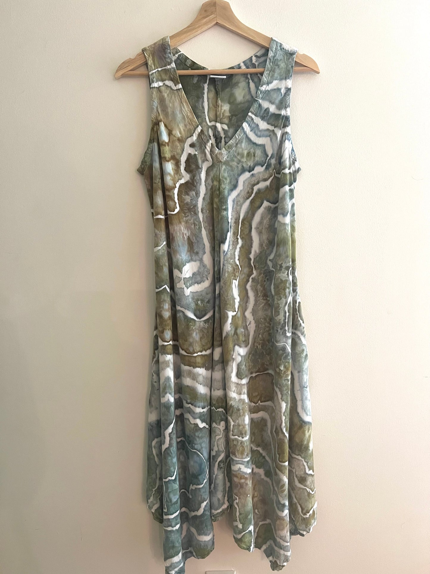 Large - Forrest Fairy Ice Dyed Dress