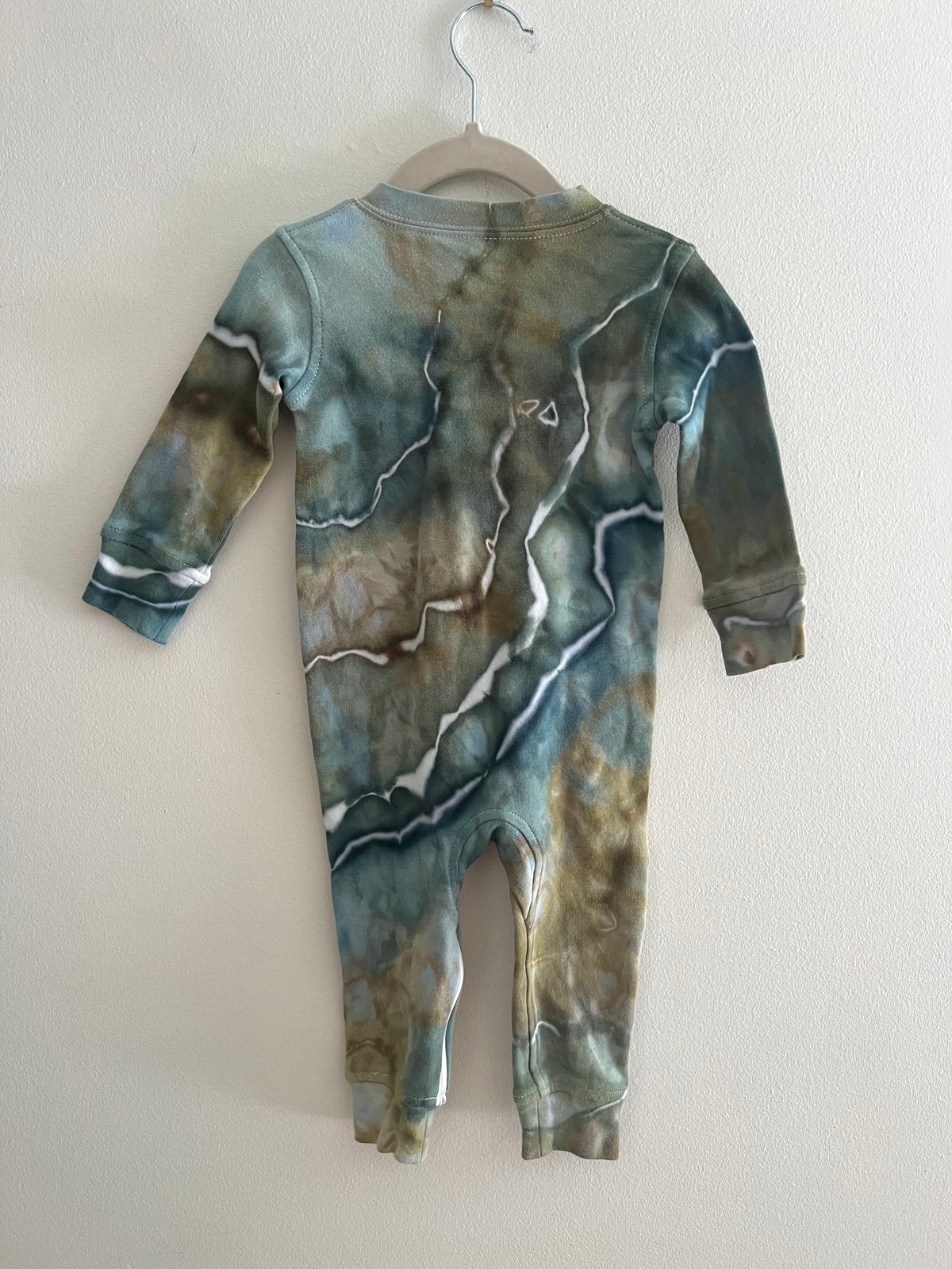 6-12 Month-Green Seas Footless Romper