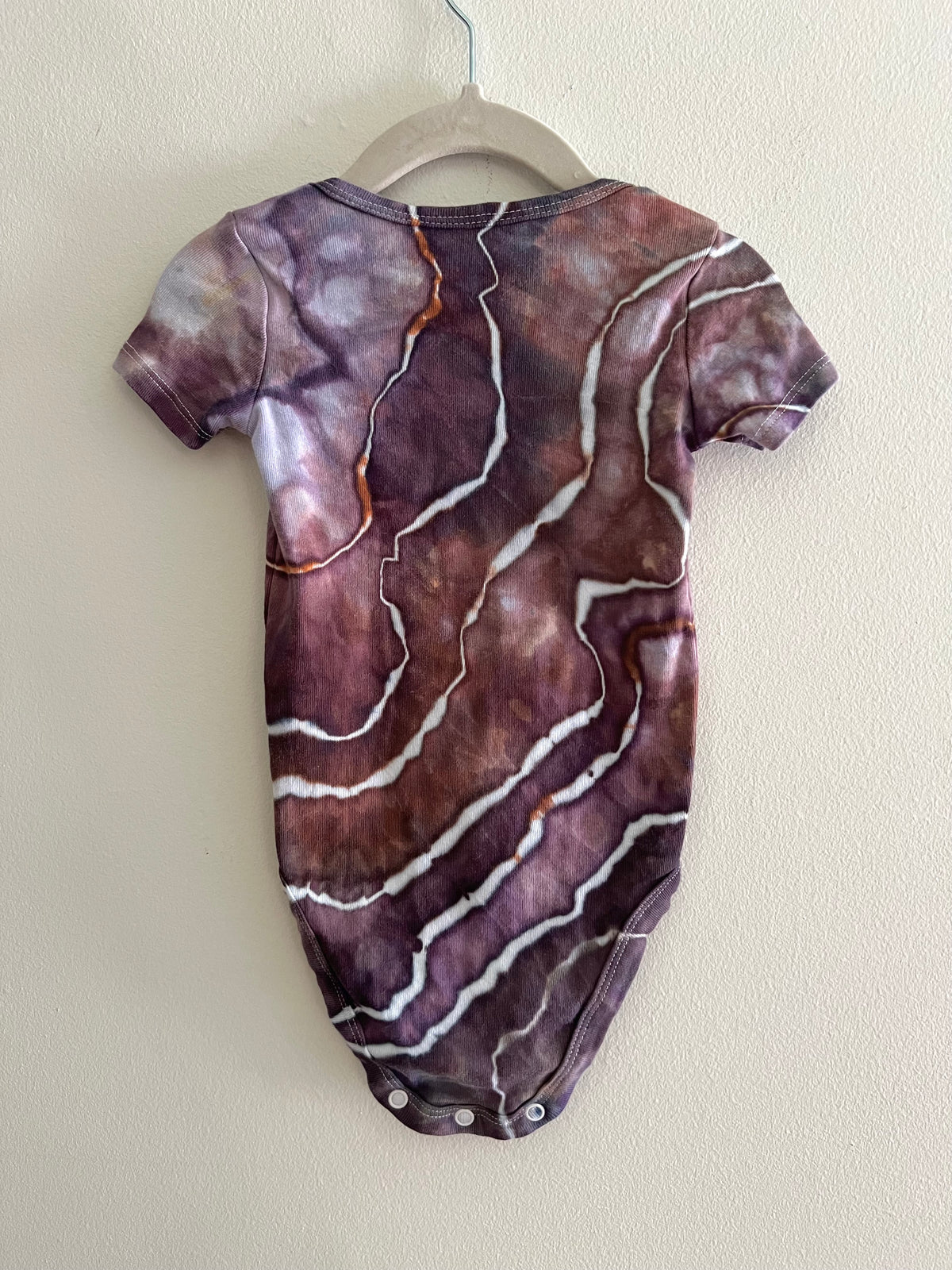 12 Month-Hazy Lavender Ice Dyed Onesie