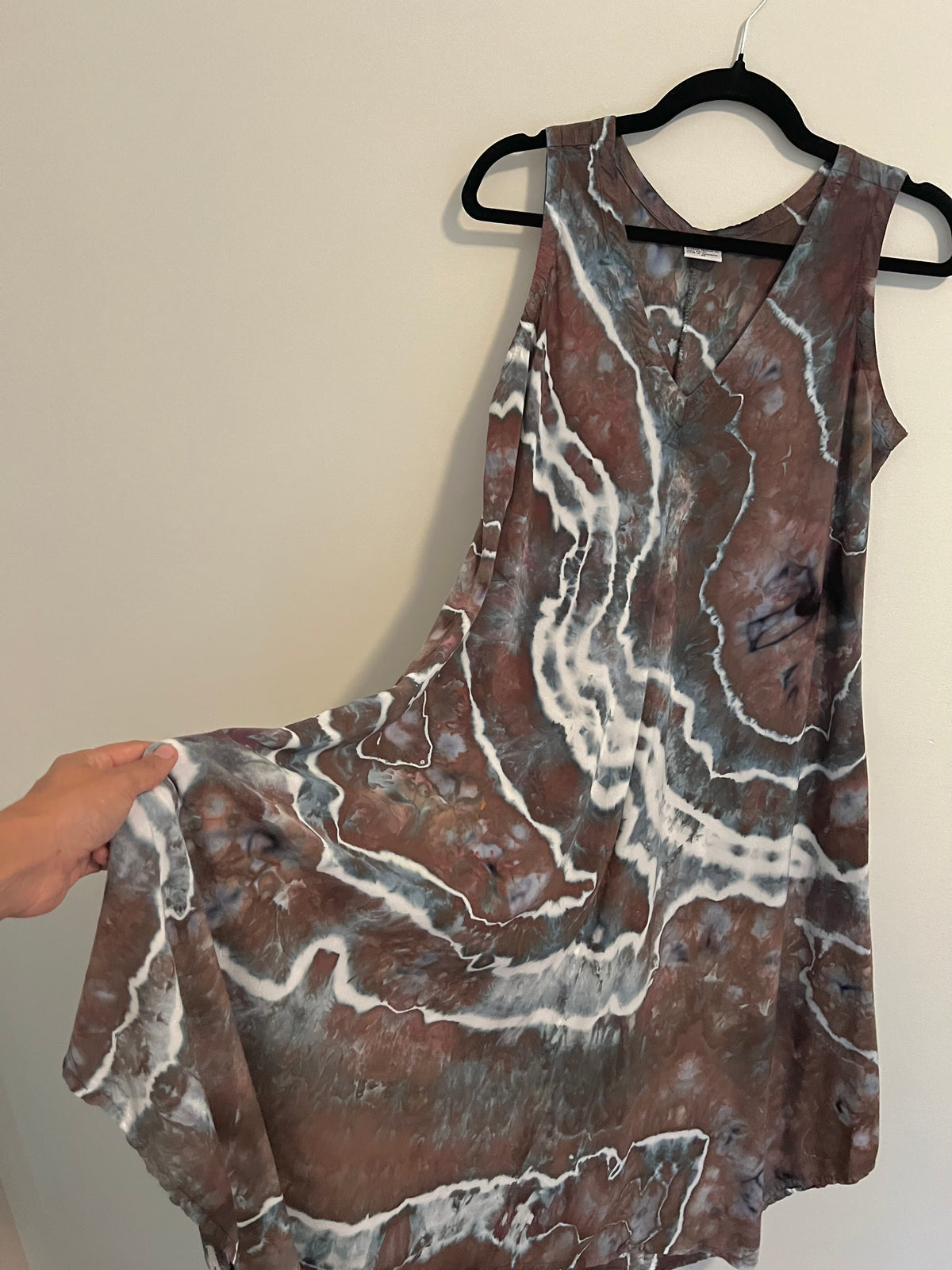 Medium - Deep Agate Ice Dyed Dress