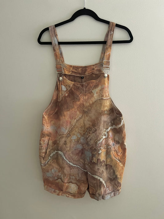 Medium - Earth Lover Ice Dyed Short Overalls