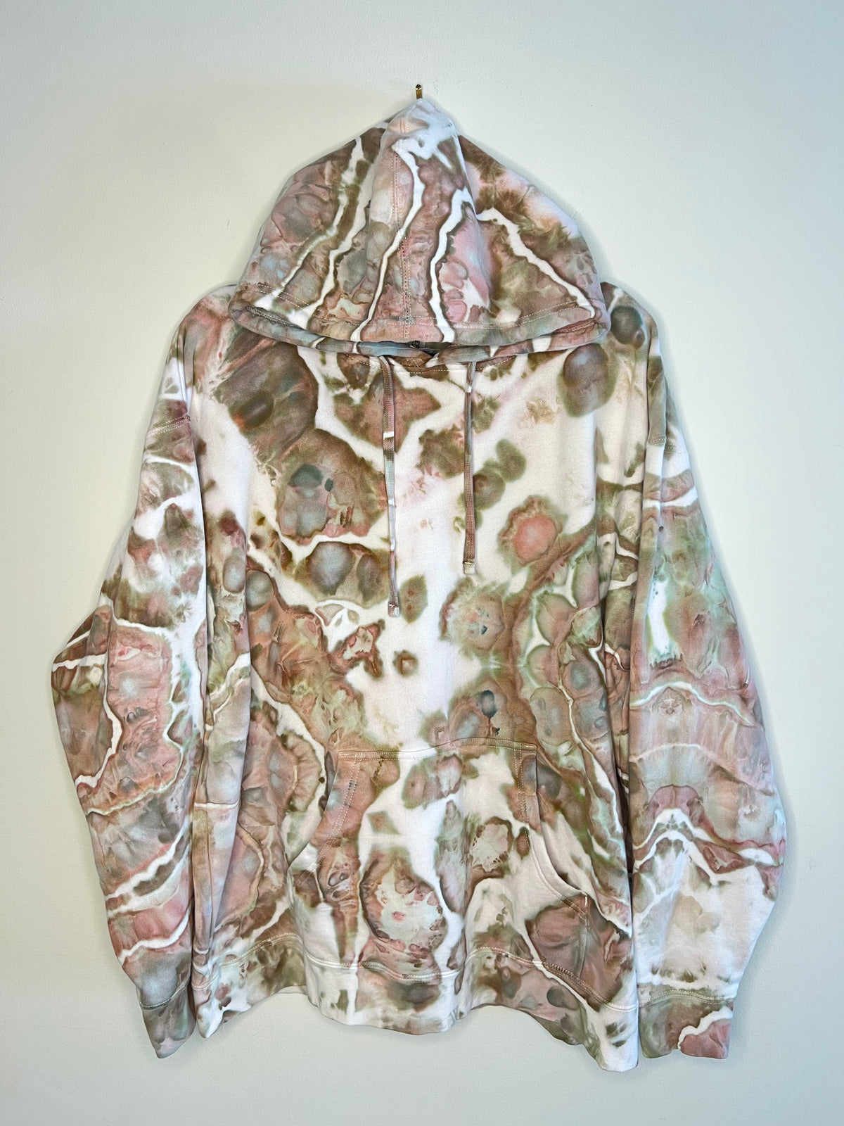 2XL - Stone Faces Ice Dyed Hoodie