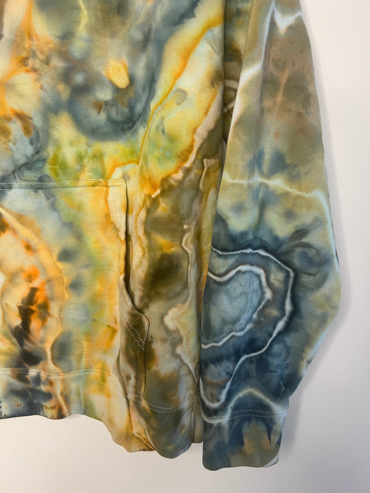 Medium - Golden Daybreak Ice Dyed Hoodie