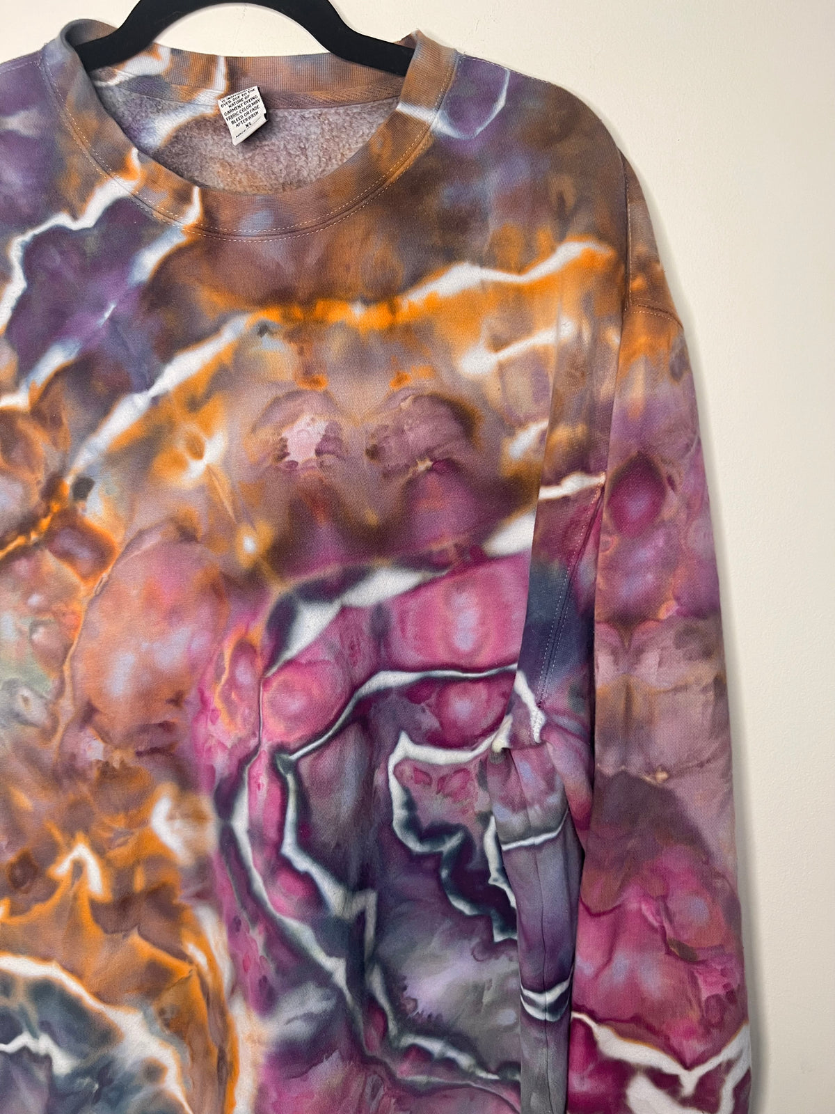 XL Intergalactic Ice Dyed Crewneck
