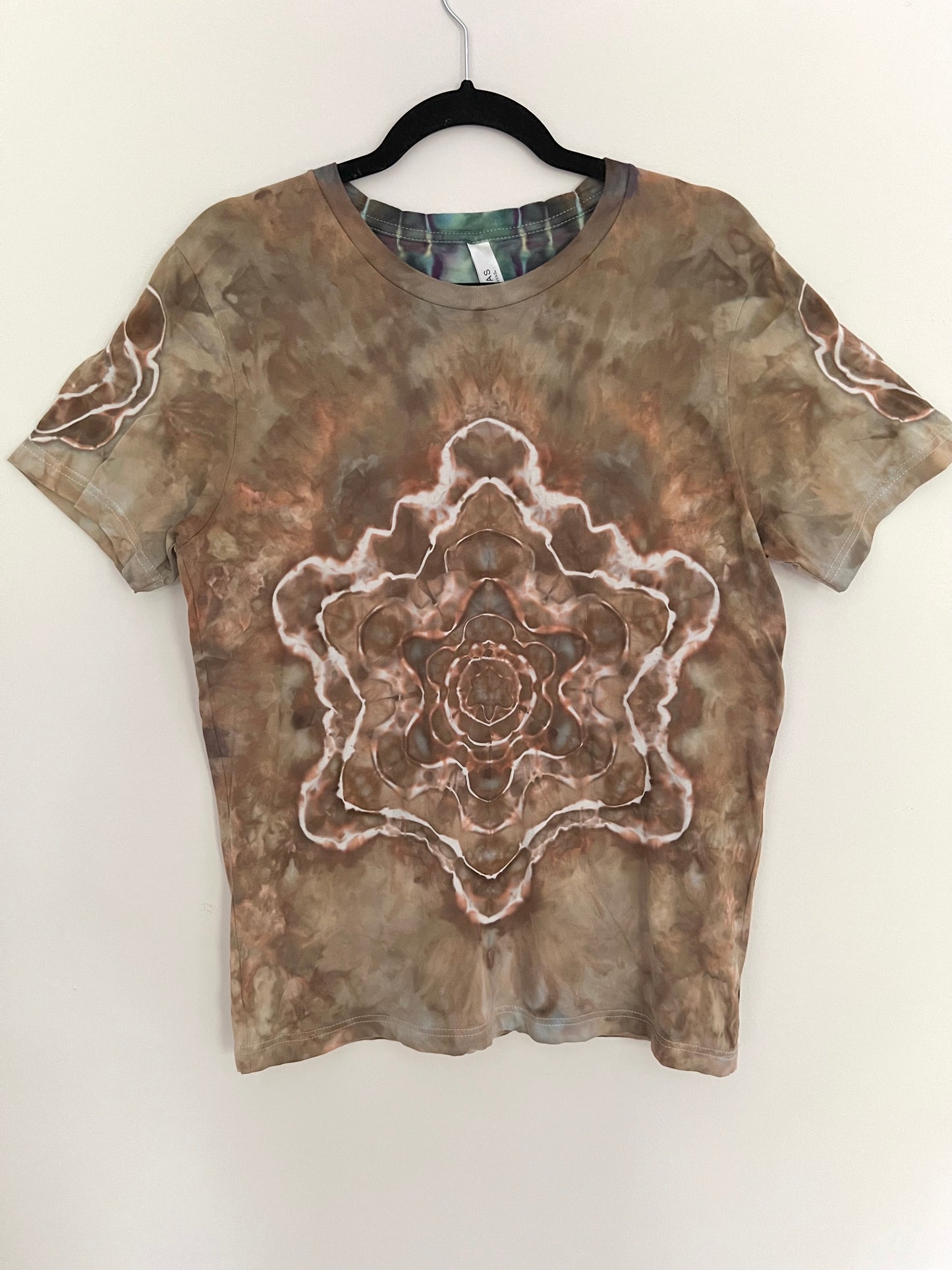 Medium - Earth Mandala Rainbow Spine T-Shirt