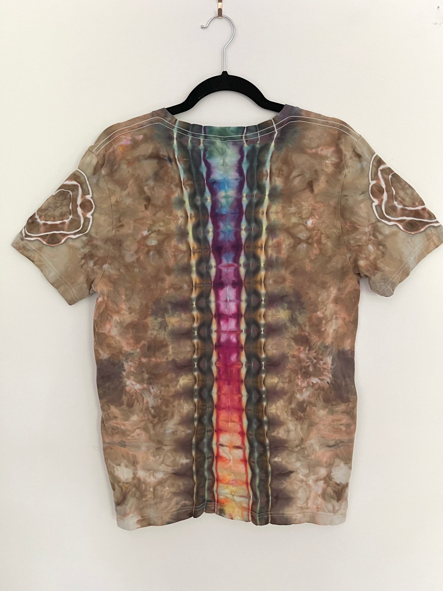 Medium - Earth Mandala Rainbow Spine T-Shirt