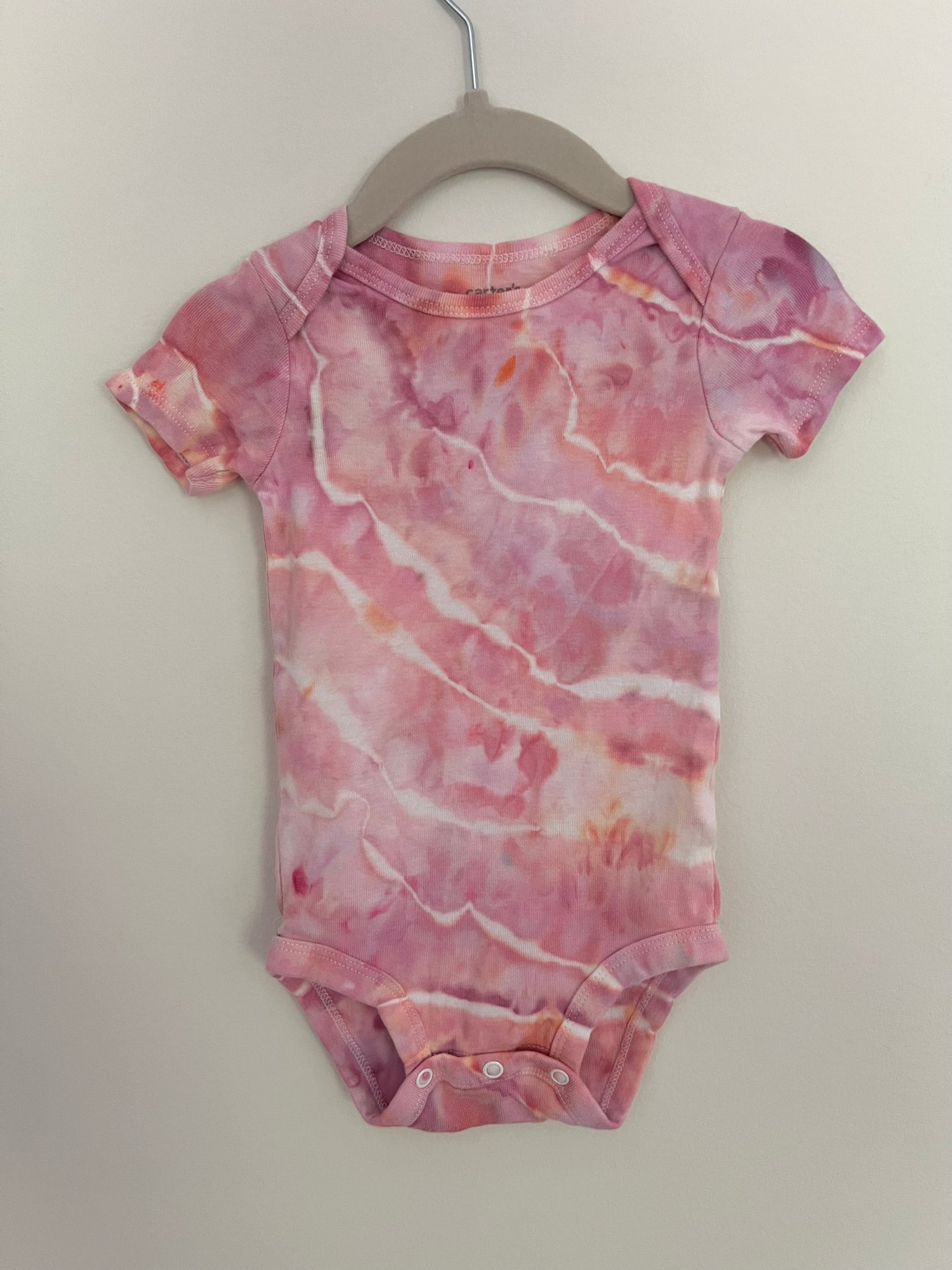Short Sleeve Pink Sleeve Onsie