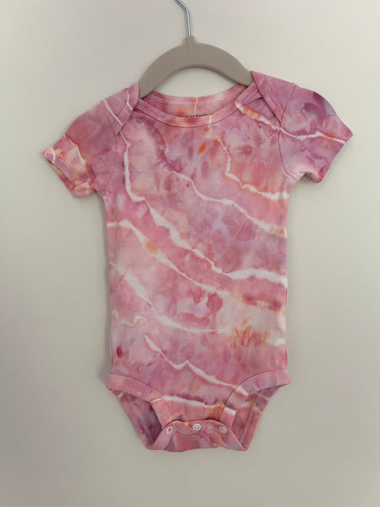 Short Sleeve Pink Sleeve Onsie