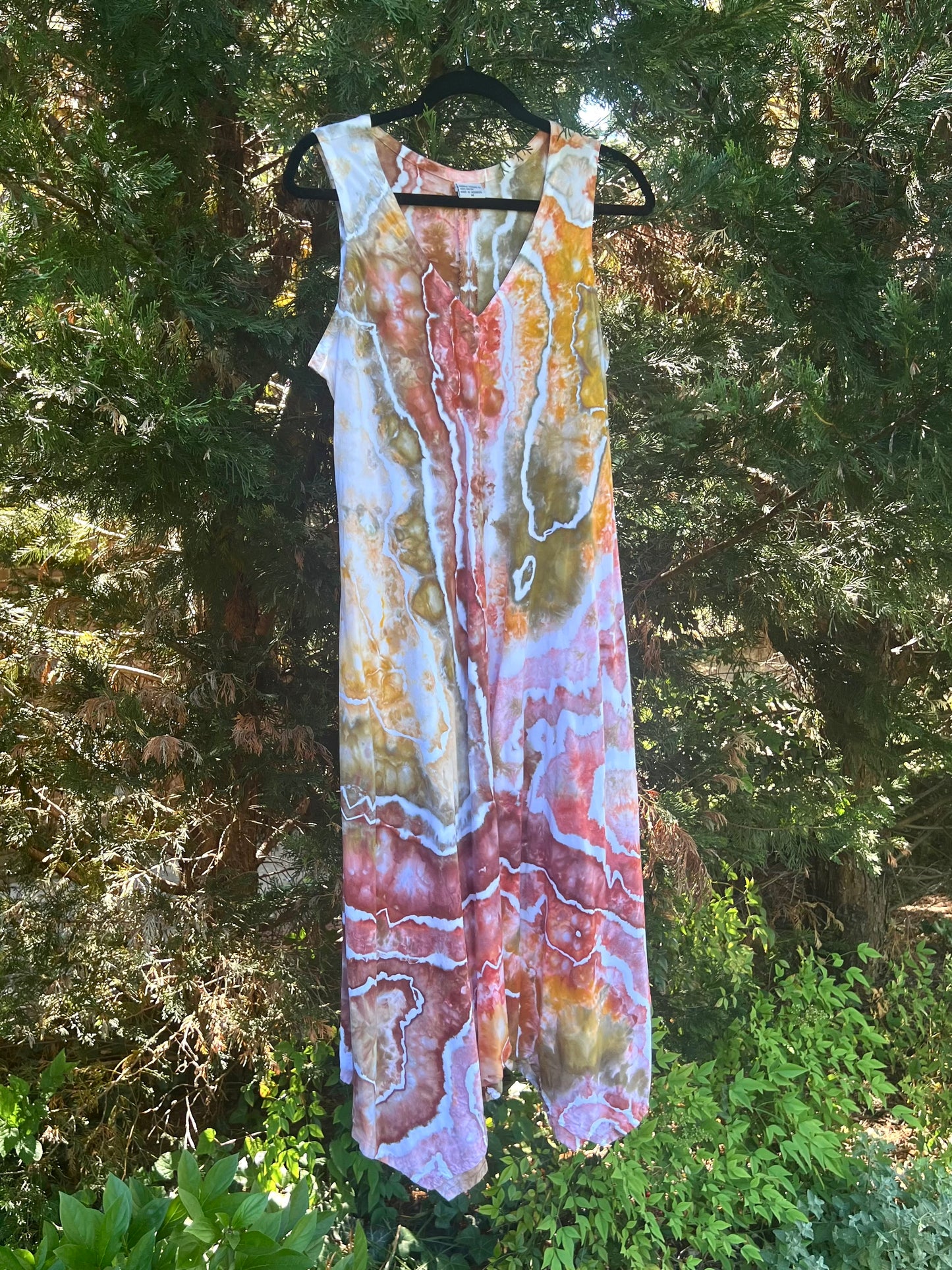 Medium-Ice Dye Flowy Dress