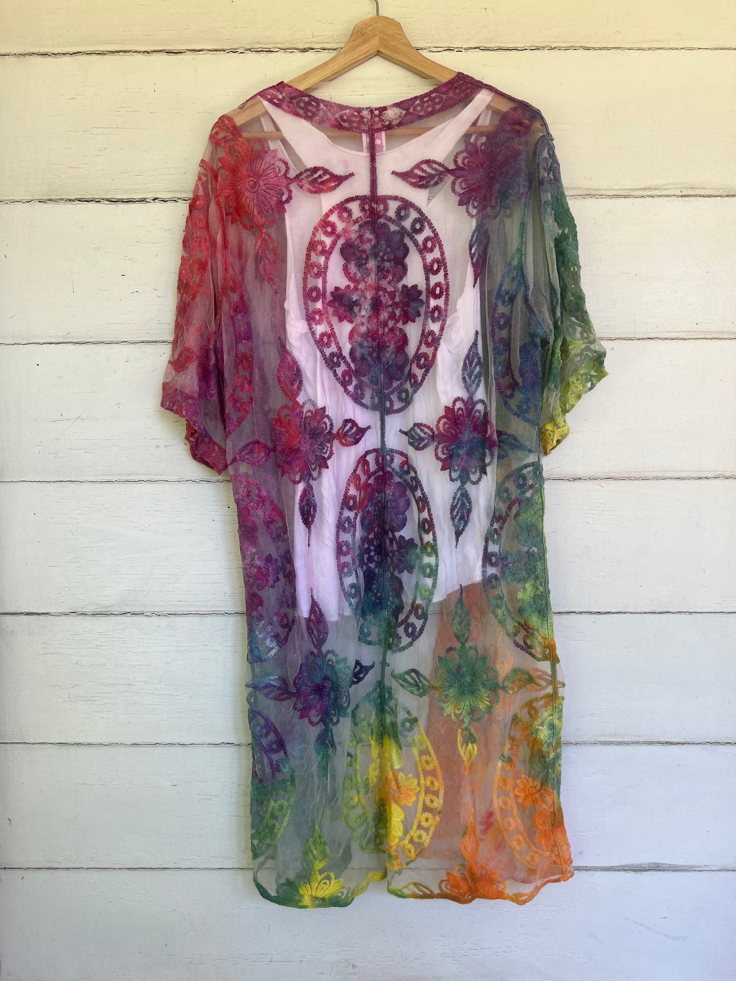 Sm-Med Romantic Rainbow Lace Duster