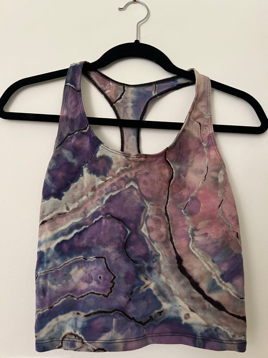 Large - Dark Orchid Cropped Tank