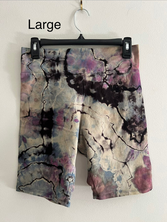 Large - Dark Orchid Biker Shorts