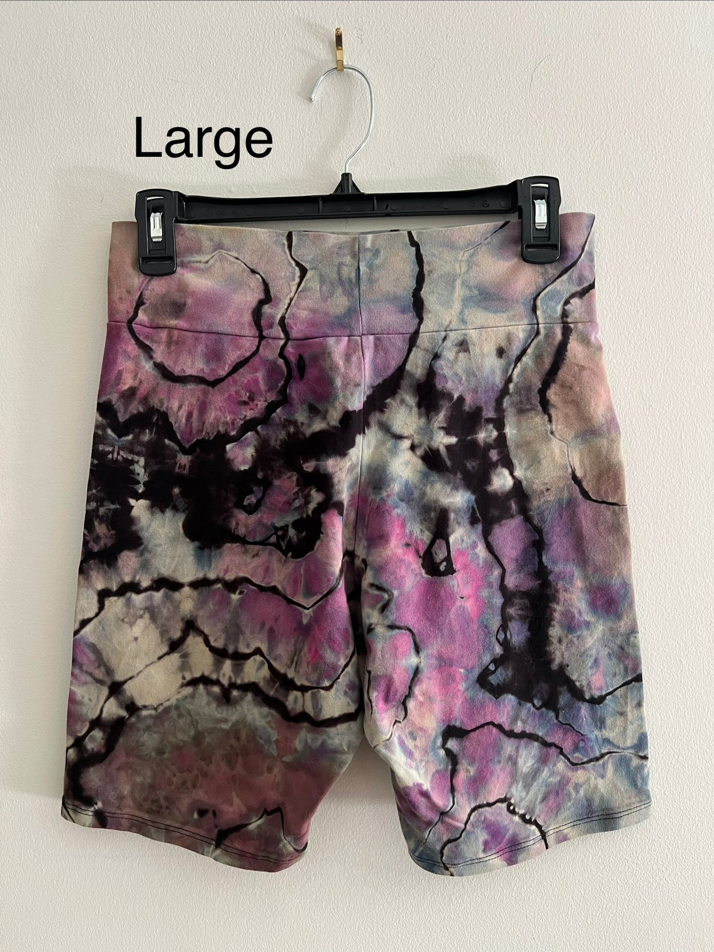 Large - Dark Orchid Biker Shorts